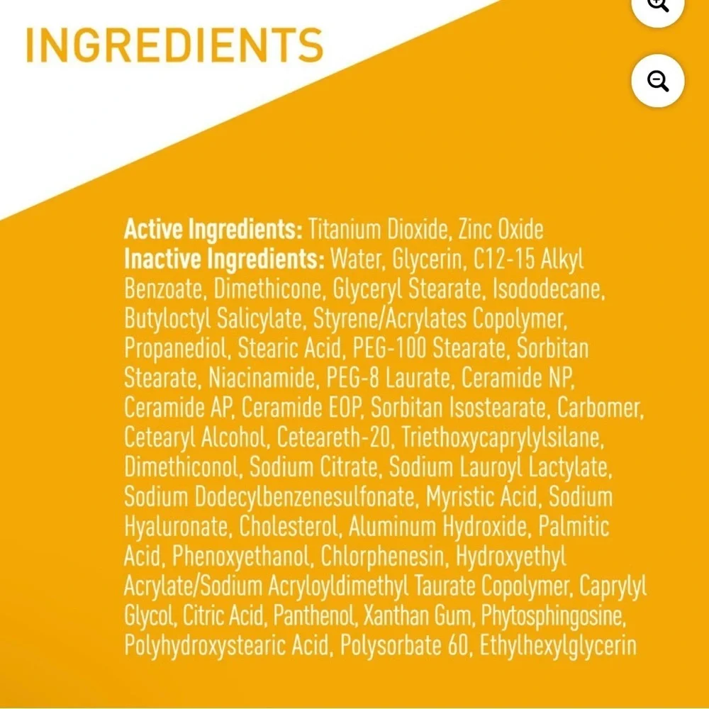 CeraVe Hydrating Mineral Sunscreen SPF 30 Face Lotion for Sensitive Skin
